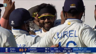 IND vs ENG 2024, 3RD Test: England 2nd Innings Fall of Wickets