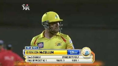 M28: CSK vs KKR – Brendon McCullum Wicket