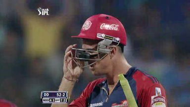 Match 19 DD vs MI – Pietersen's Wicket