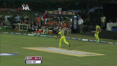 M45: CSK vs KXIP – David Hussey Six