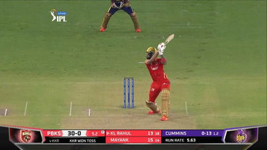 M21: PBKS vs KKR – KL Rahul Six