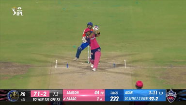 M56: DC vs RR  – Riyan Parag Six