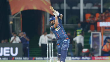 Delightful! KL Rahul's lovely loft into the stands