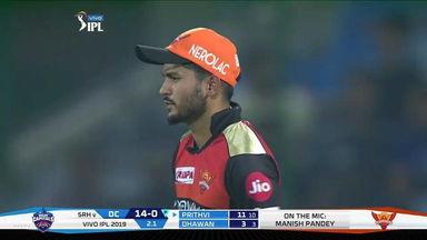 M16: DC vs SRH – Player Mic'd Up – Manish Pandey