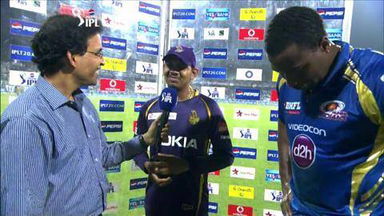 M33: KKR vs MI – Kieron Pollard,  Sunil Narine Interview
