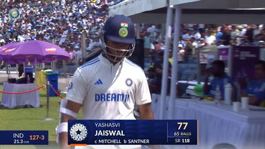IND vs NZ 2024, 2nd Test: Yashasvi Jaiswal Wicket