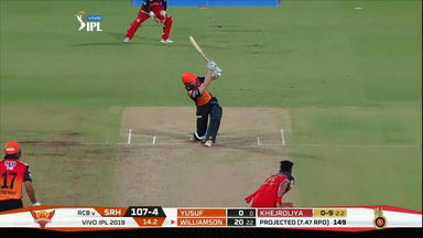 M54: RCB vs SRH – Kane Williamson Six