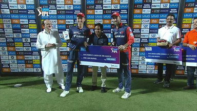 M55: DD vs MI – VIVO perfect catch of the match – Glenn Maxwell & Trent Boult