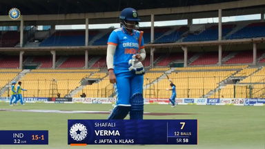 IND-W vs SA-W 2024, 1st ODI: Shafali Verma Wicket