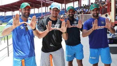 Baseball Champion Jon Jay's meet and greet with Team India