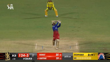 M01: CSK vs RCB – Dinesh Karthik Six