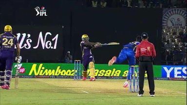 M54: RR vs KKR – Russell's blade produces 'out of the park' shot