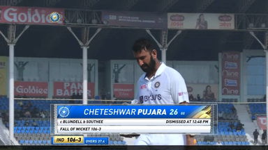 IND vs NZ 2021, 1st Test, Day 1: Cheteshwar Pujara Wicket