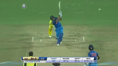 IND vs AUS 2017, 5th ODI: Rohit Sharma Six