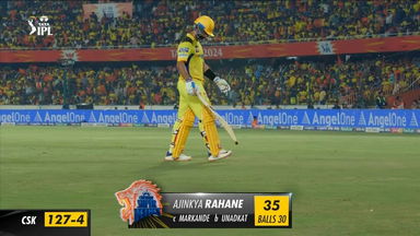 M18: SRH vs CSK – Ajinkya Rahane Wicket