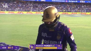 IPL 2025 M12: MI vs KKR - Manish Pandey Wicket