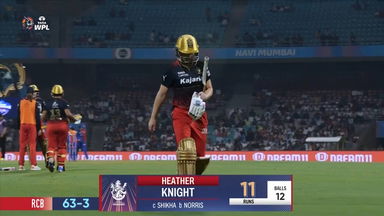 M11- DC vs RCB:  Heather Knight  Wicket