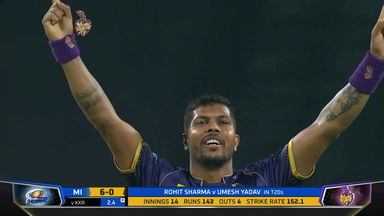 M14: KKR vs MI – Fall of Wickets