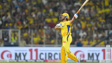 Ahmedabad treated to delightful Dhoni sixes