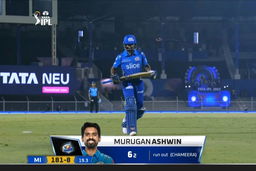 M26: MI vs LSG – Murugan Ashwin Wicket