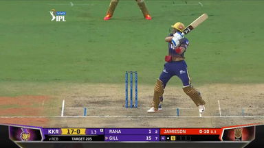 M10: RCB vs KKR   – Shubman Gill Six