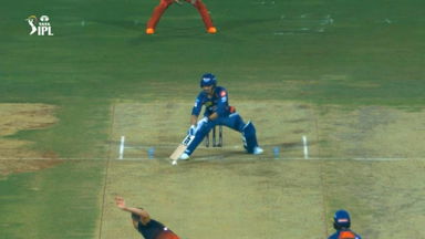 Naveen-ul-Haq's unique shot finds a way to the boundary