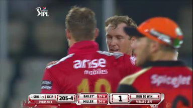 M39: SRH vs KXIP –  George Bailey Six