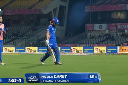 Wicket: Match 13, Delhi Capitals vs Mumbai Indians, WPL 2026: Nicola Carey Wicket