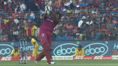 IND vs WI 2019, 3rd ODI: Nicholas Pooran Six