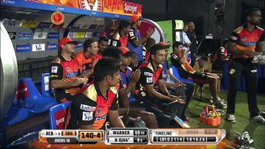 M24: RCB vs SRH–  David Warner Six