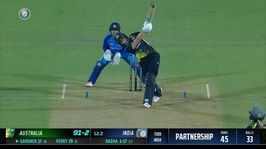 IND-W vs AUS-W 2022, 4TH T20I: Ashleigh Gardner Six