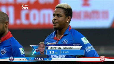 M38: KXIP vs DC – Shimron Hetmyer Wicket