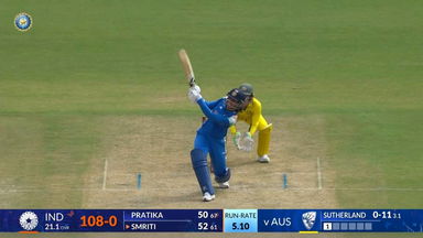 IND-W vs AUS-W 2025, 1st ODI: Smriti Mandhana Six