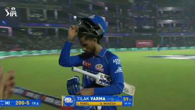 IPL 2025 M29: DC vs MI - Tilak Varma Wicket