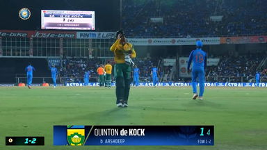 IND vs SA 2022, 1ST T20I: Quinton De Kock  Wicket