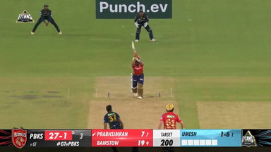 M17: GT vs PBKS – Prabhsimran Singh Six