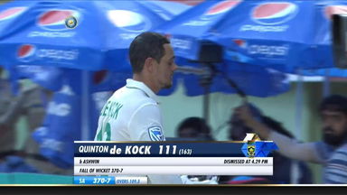 IND vs SA 2019, 1st Test, Day 3: Quinton de Kock Wicket