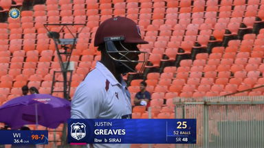 IND vs WI 2025, 1st Test: Justin Greaves Wicket