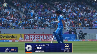 IND-W vs WI-W 2024, 2nd ODI: Harmanpreet Kaur Wicket