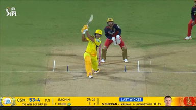 IPL 2025 M08: CSK vs RCB - Shivam Dube Six