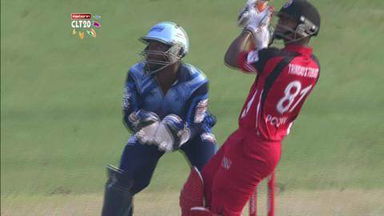 M16: TTN vs T&T –  Nicolas Pooran c van der Merwe b Davids