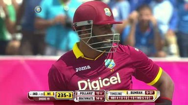 1ST T20I: IND vs WI – Carlos Brathwaite Wicket