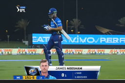 M55: SRH vs MI – Jimmy Neesham Wicket