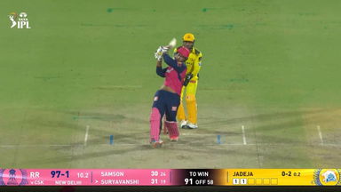 IPL 2025 M62: CSK vs RR - Vaibhav Sooryavanshi Six