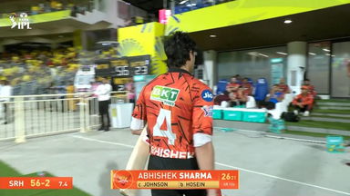 IPL 2026 M63: CSK vs SRH - Abhishek Sharma Wicket