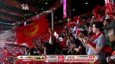 M35: RCB vs RR –  AB de Villiers Six