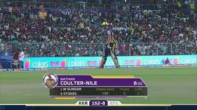M41: KKR vs RPS  –  Nathan Coulter-Nile Wicket