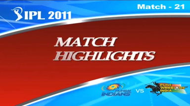 IPL 2011 Match 21 Highlights MI vs PWI