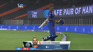 M22: DC vs RCB – Shikhar Dhawan Wicket