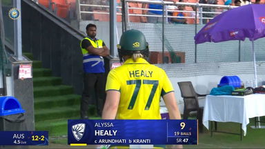 IND-W vs AUS-W 2025, 2nd ODI: Alyssa Healy Wicket